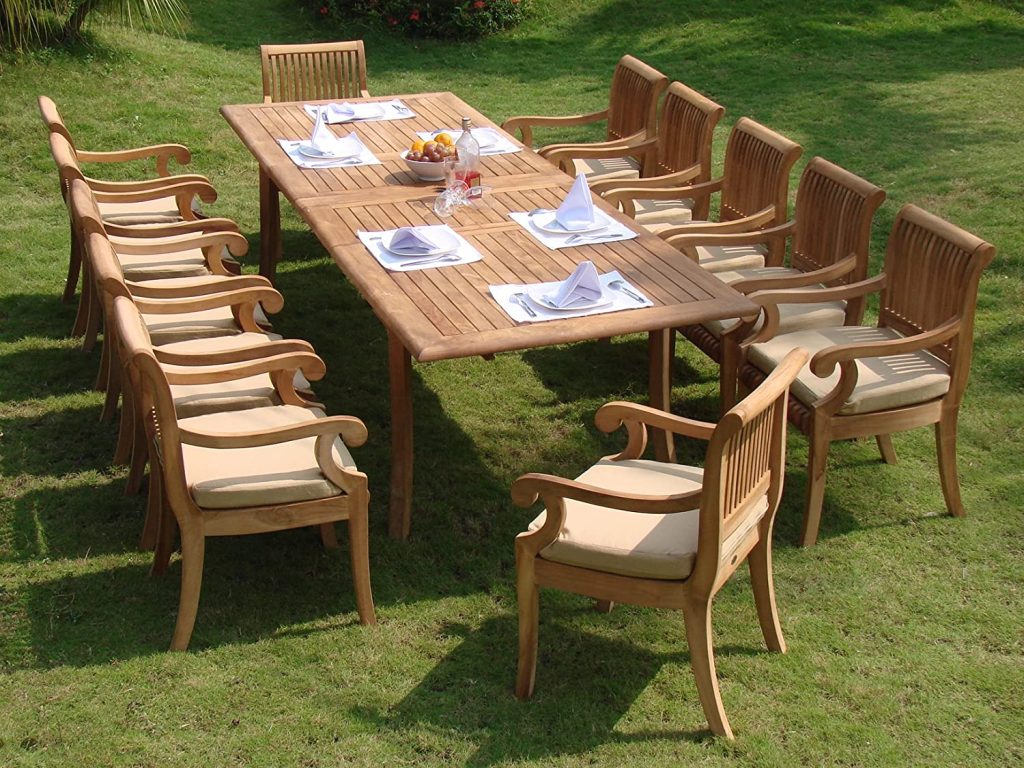 12 Seater Double Extension Rectangle Table