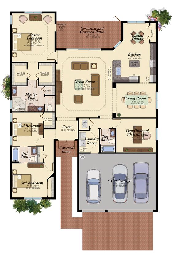 3 bedroom with triple parking new