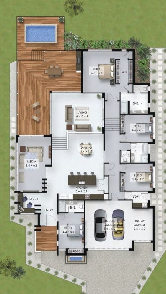 4 Bedroom with triple parking