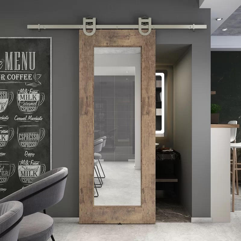 A Mirror Barn Door