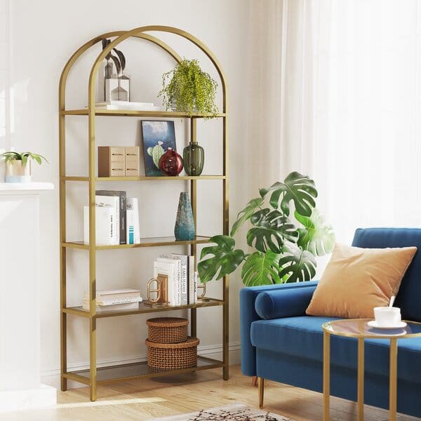 Arched Bookcase with Sustainable Product