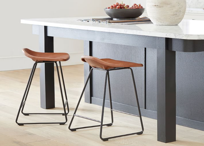 Brenner Leather Stool