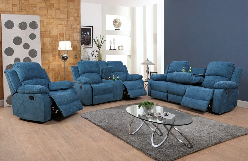Bungay 3- Piece Reclining Living Room Set