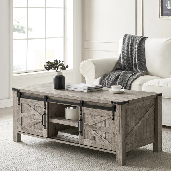 Coffee Tables with Barn Doors