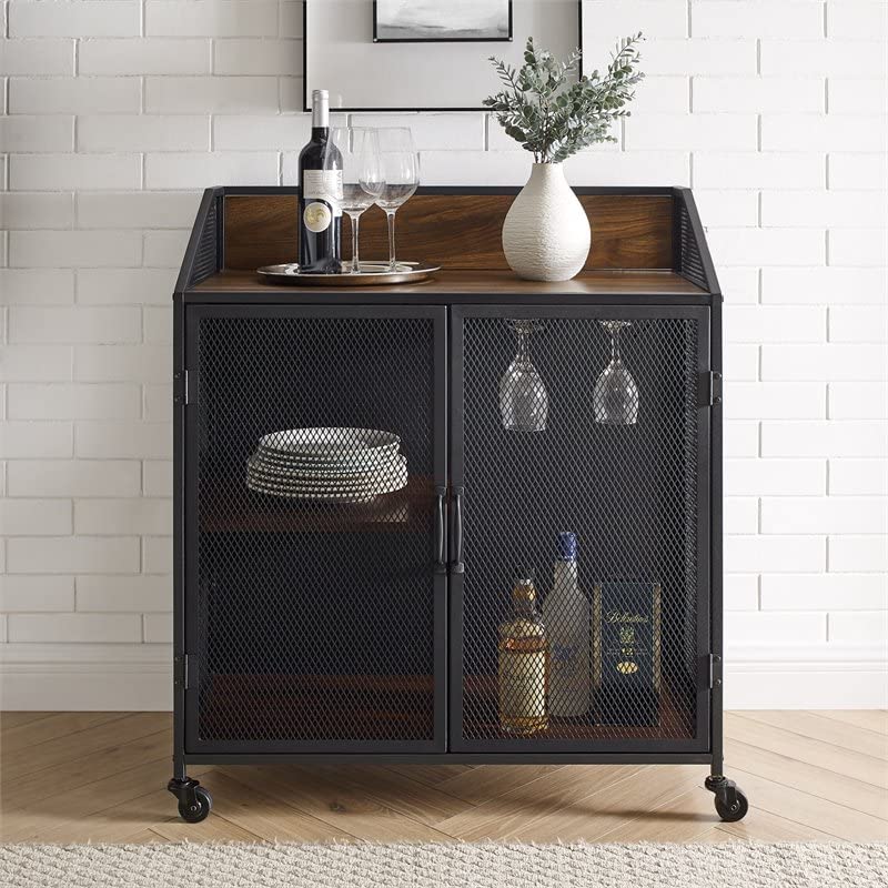 Dark Walnut Coffee Bar Table