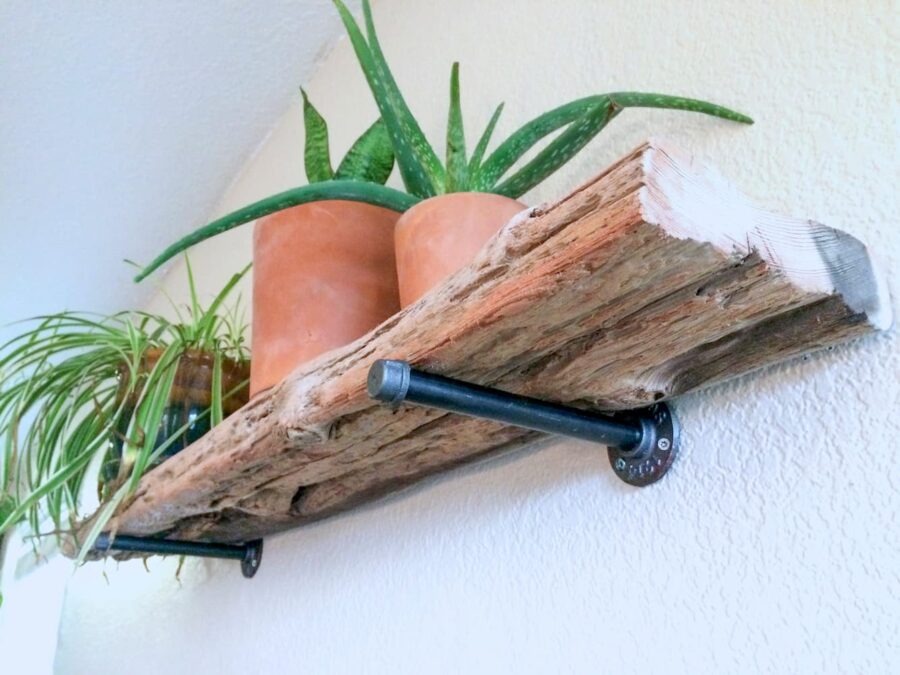 Diy Driftwood Floating Shelf