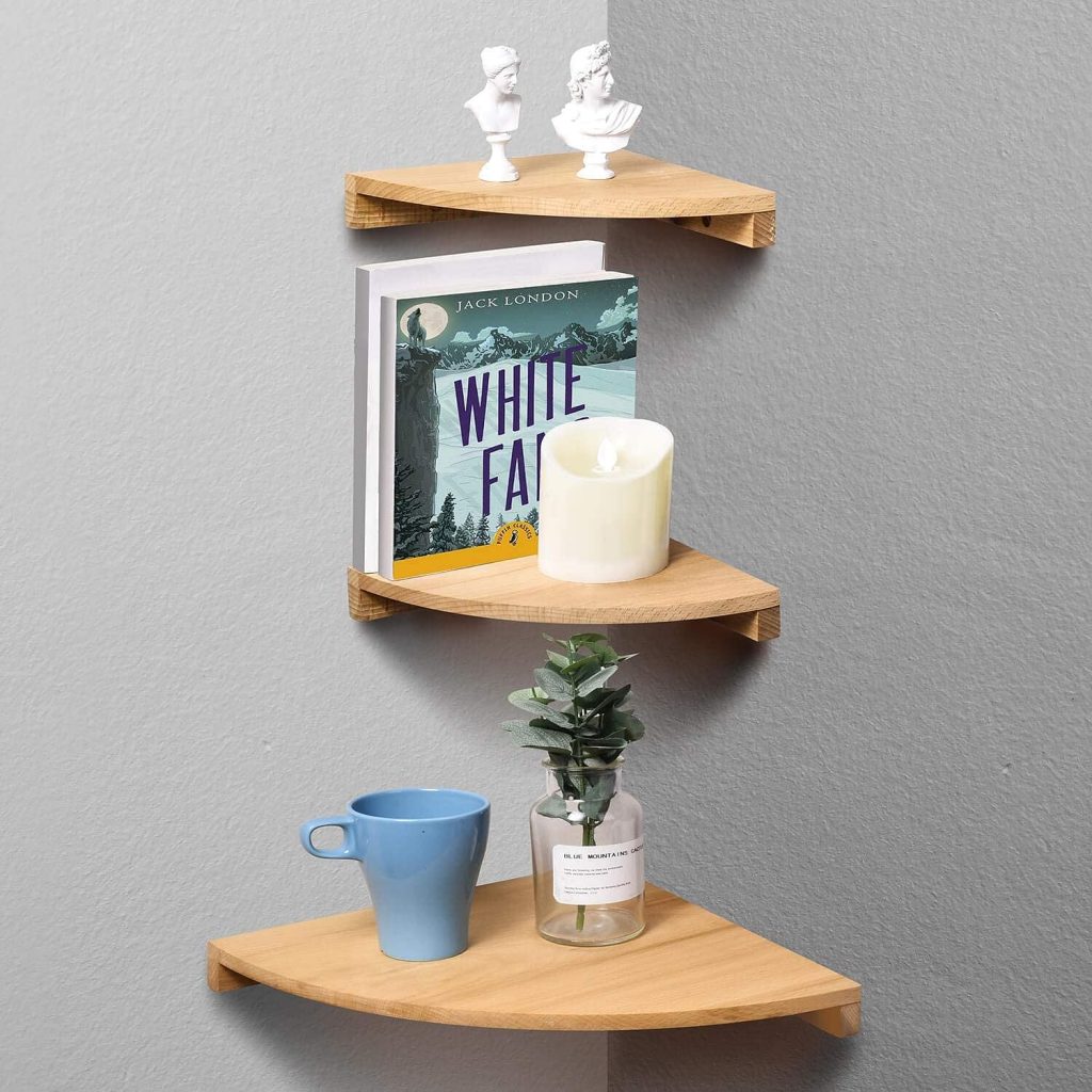 Floating Corner Wall Shelves