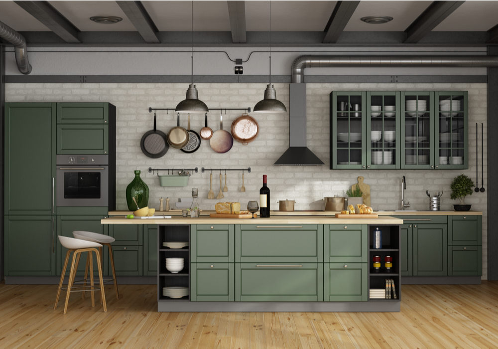 Give Your Open Kitchen a Vintage Look