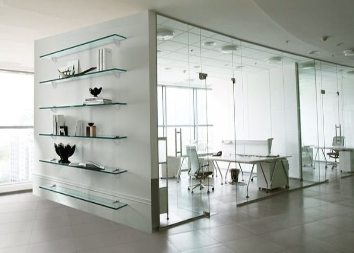 Glass Floating Wall Shelves