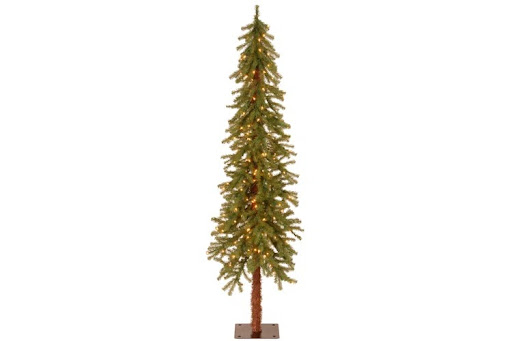 Green Artificial Sparse Christmas Tree