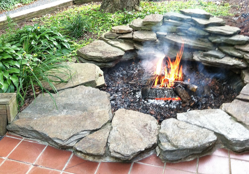 Koi Pond Fire Pit