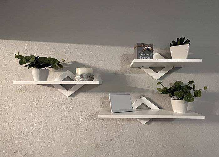 Laminated floating shelves