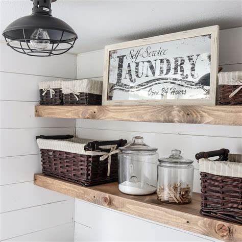 Laundry Room Floating Shelf