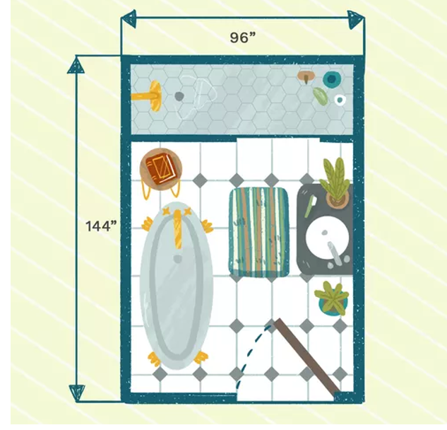 Longer Space for The Walk-In Shower