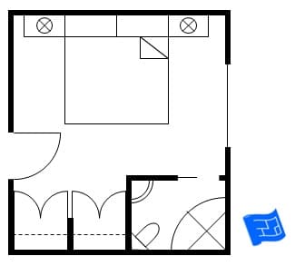 Master Suite with Large Bathing Area