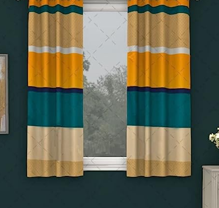 Multicolor Polycotton Curtains