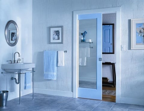 Powder Room Pocket Door