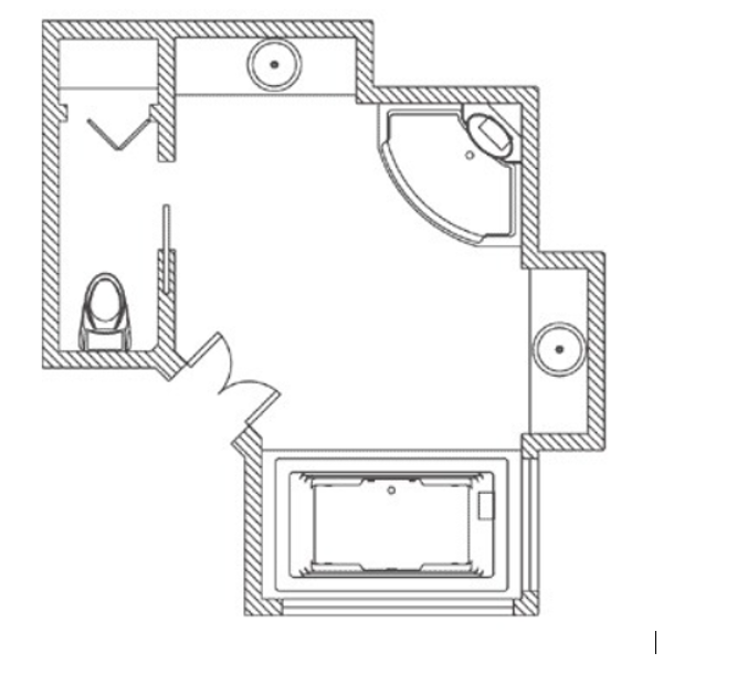 Recessing Sinks in Separate Places