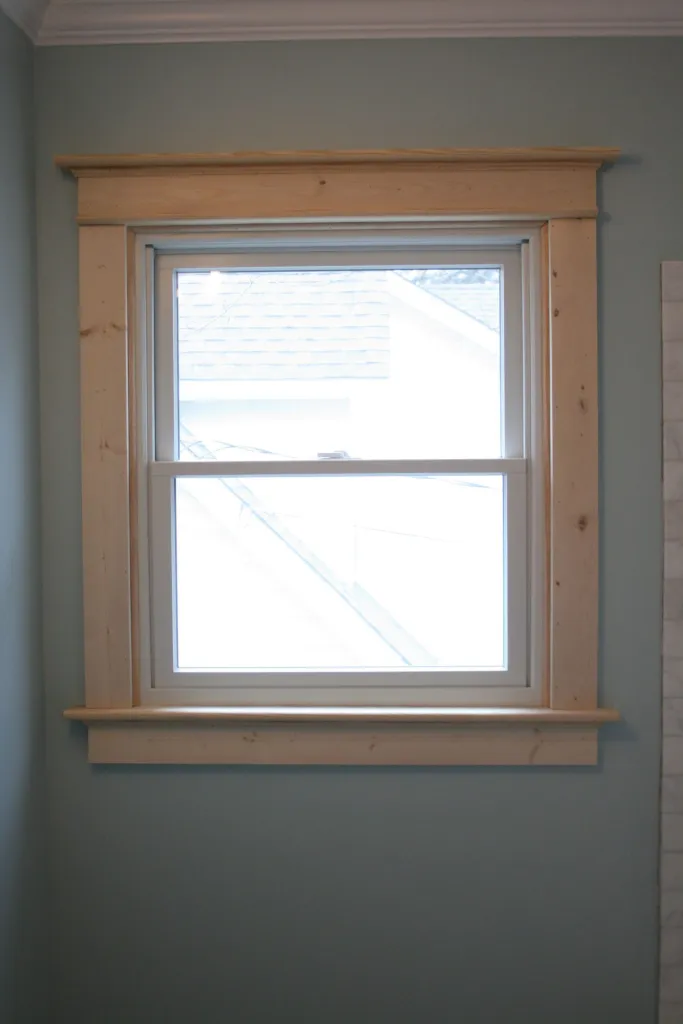 Rustic Style with Unfinished Craftsman Window Trim