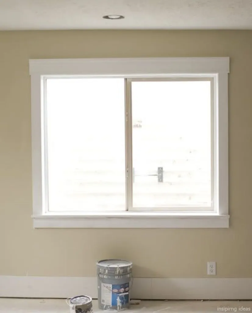 Sliding Window Charm with Minimalistic Window Trim