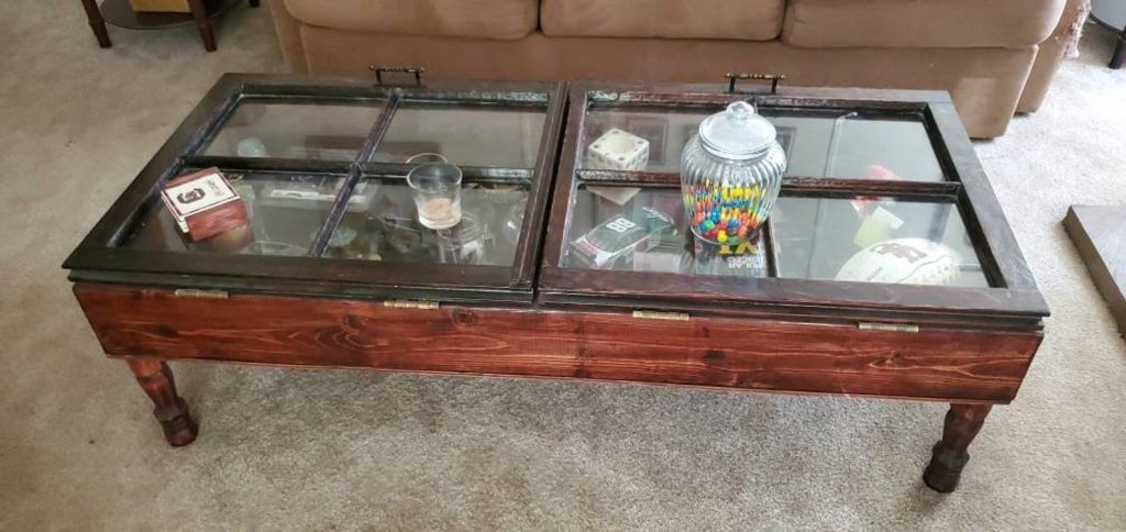 Upcycled Windows for Table Top