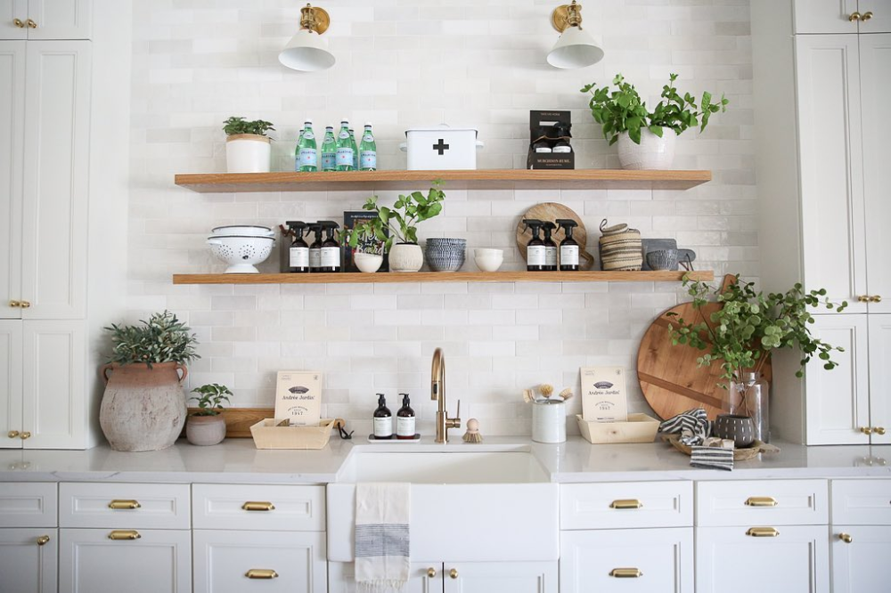 White Oak Floating Shelve