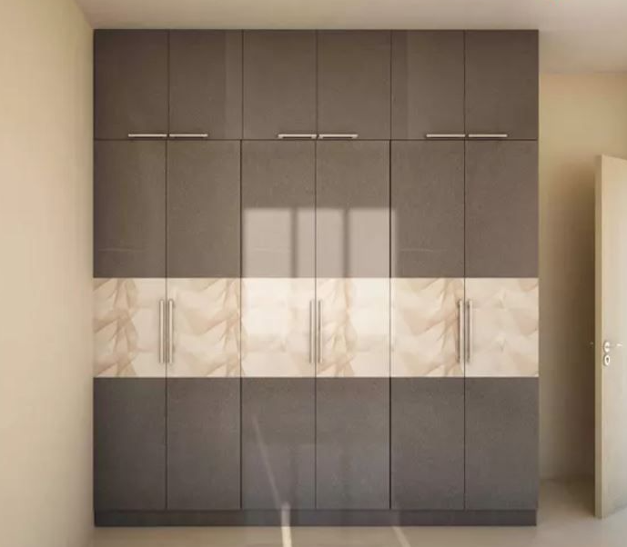 Acrylic finish wardrobe