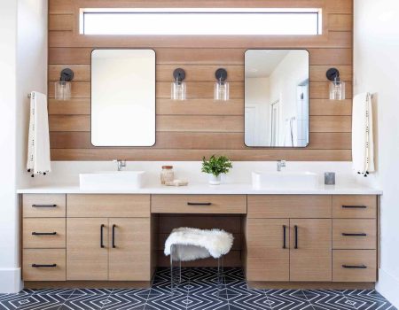 Best Bathroom Mirror with Shelf + Design Tips