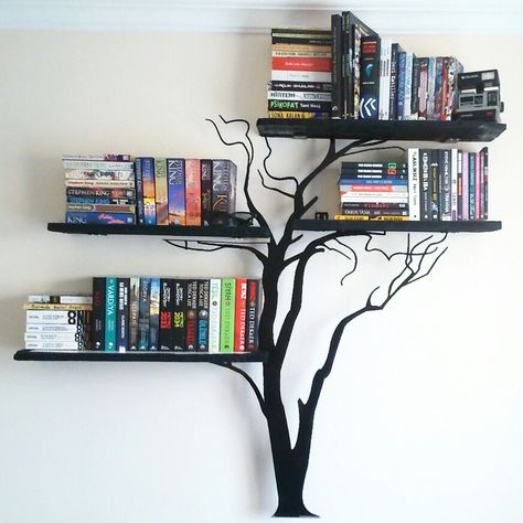 Bookshelves on the Wall
