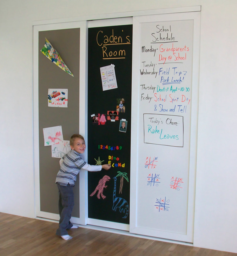 Chalkboard Barn Doors