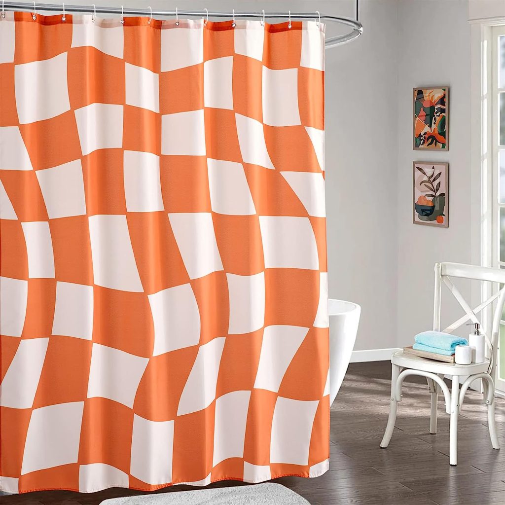 Checkered Pattern Curtain