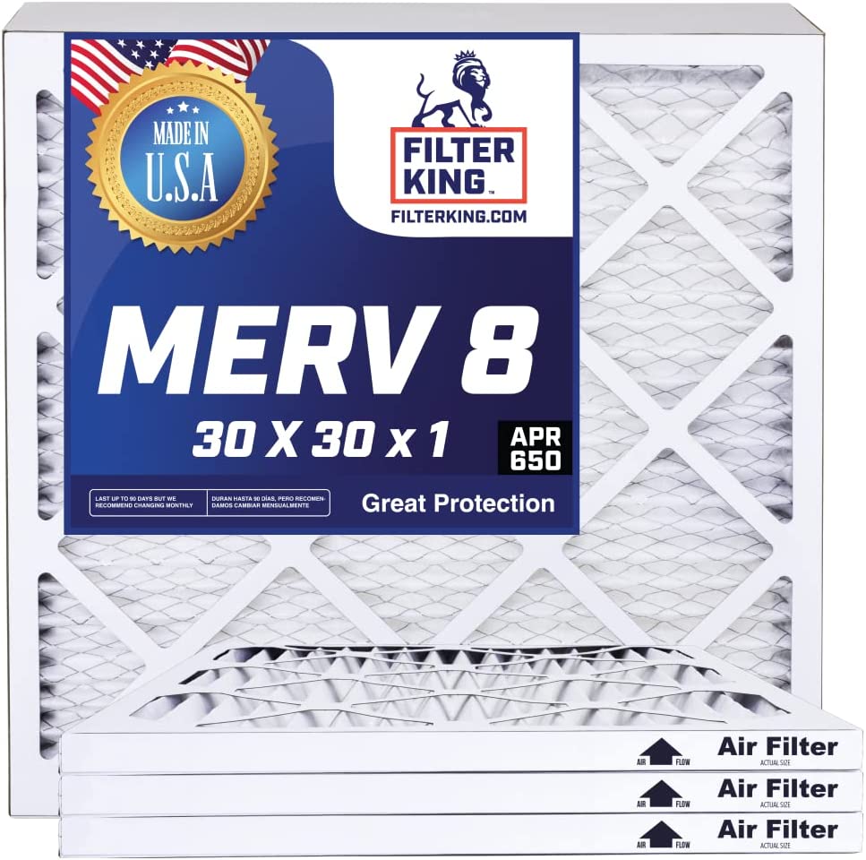 Filter King HVAC Pleated AC Furnace Filters
