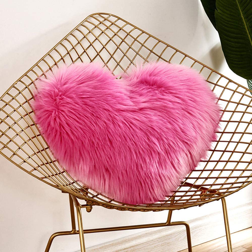Heart-Shaped Decorative Cushion Case for Love