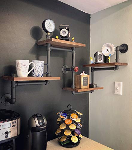 Industrial Pipe Wall Shelf