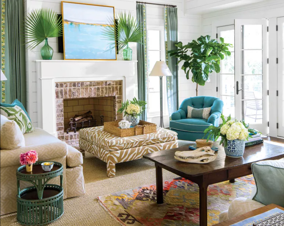 Living Room with The Coastal Style Theme