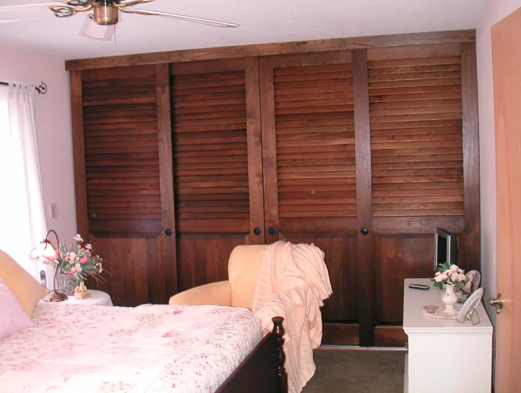 Louvered Door Wardrobe