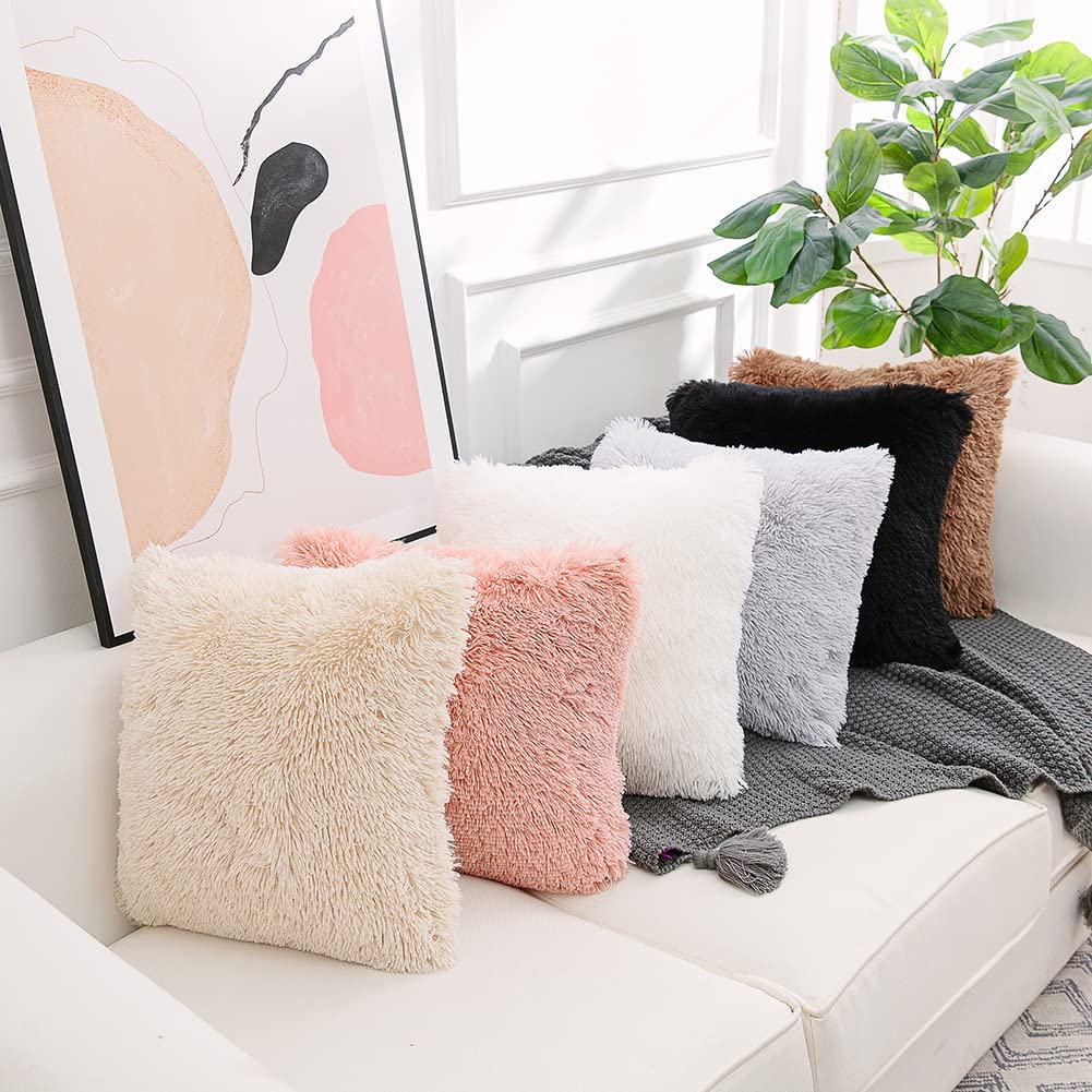 Luxurious Fur Fleece Cushions in Different Colours