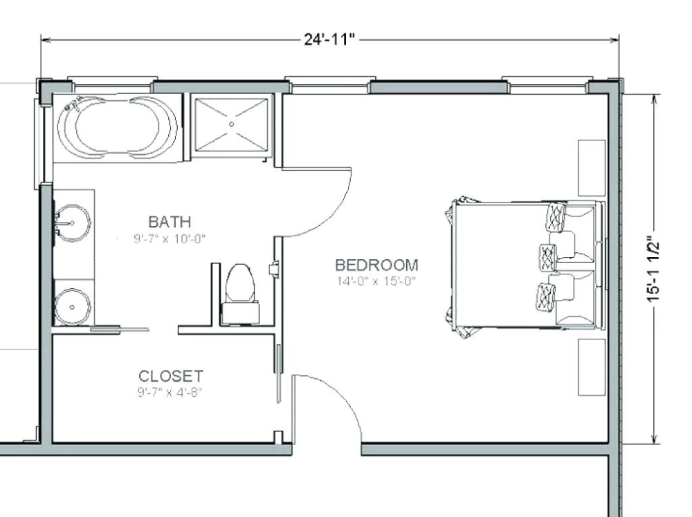 Master Bathroom with Walk-In Closet