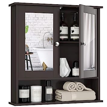 Mirror Shelf with Double Door