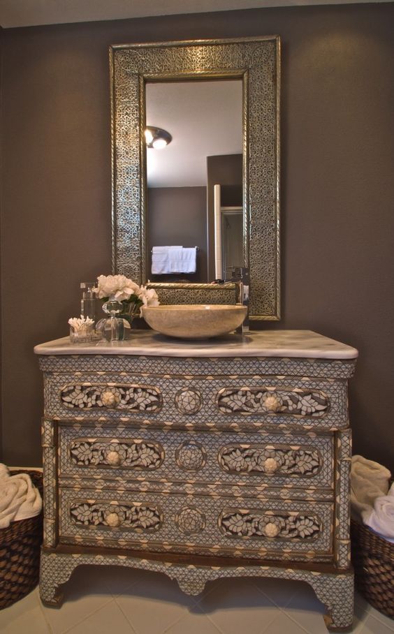 Moroccan-Inspired Vanity