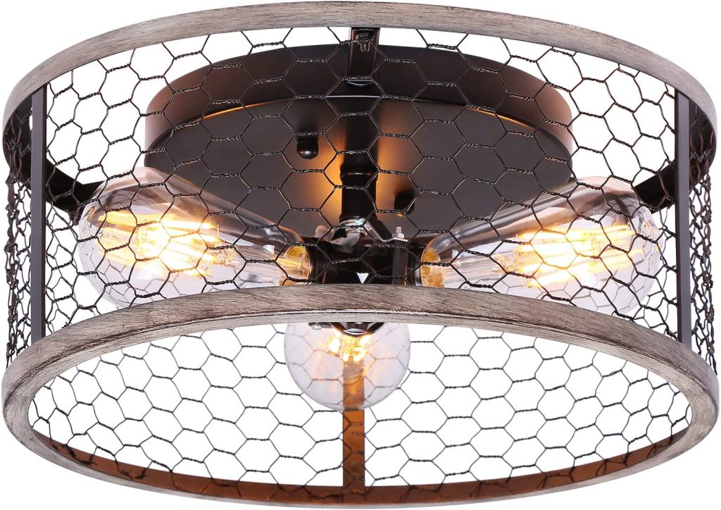 Ohniyou Rustic Ceiling Light Fixture Indoor