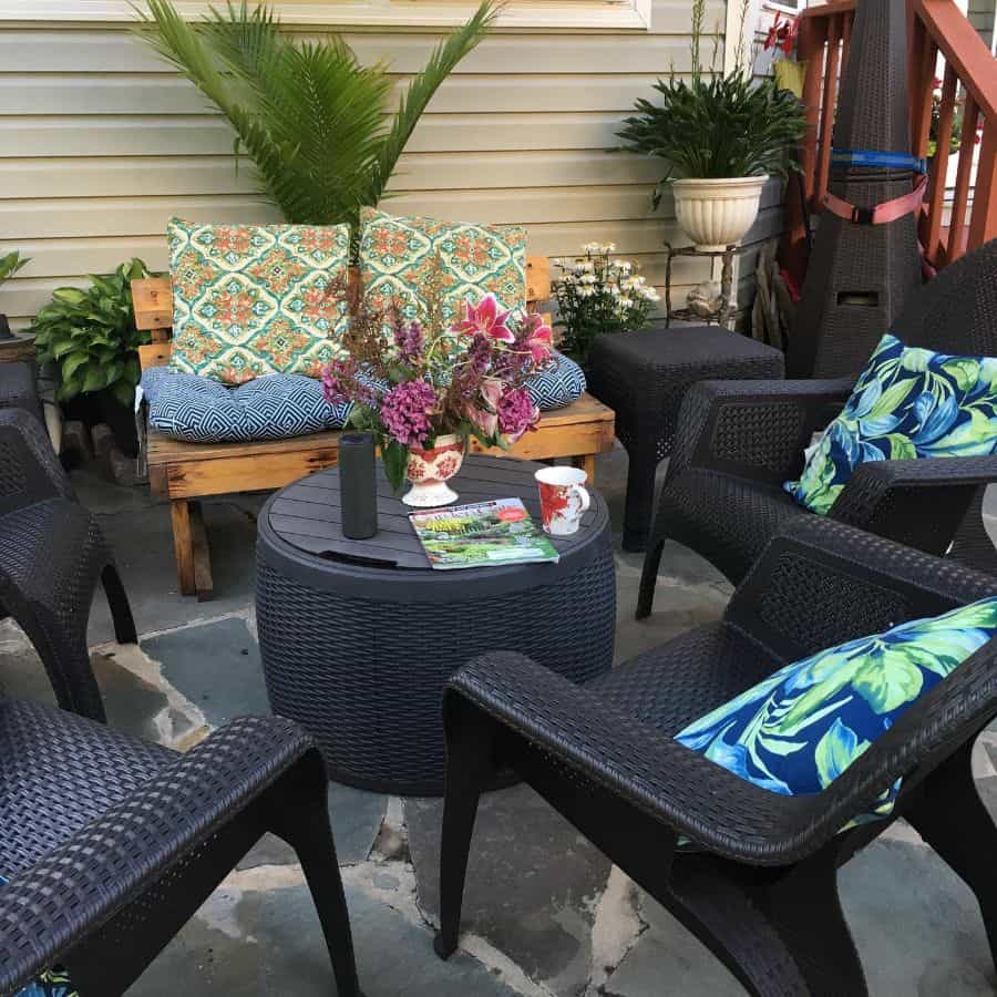 Patio with Plastic Furniture