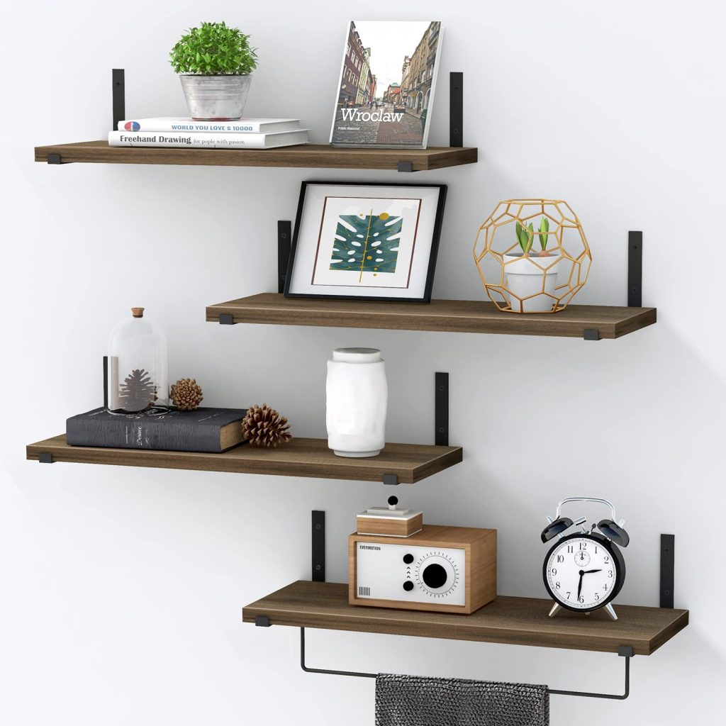 Rustic Wood Wall Shelf