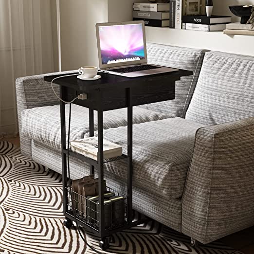 Side End Tables with Racks