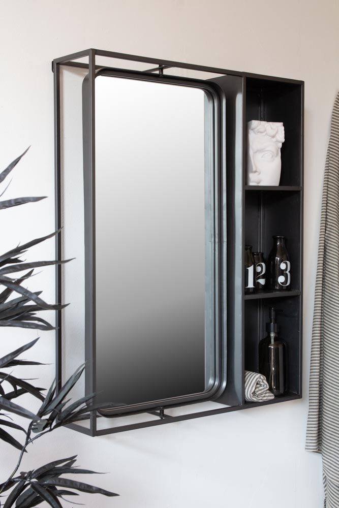 Traditional Bathroom Mirror with An Open Shelf