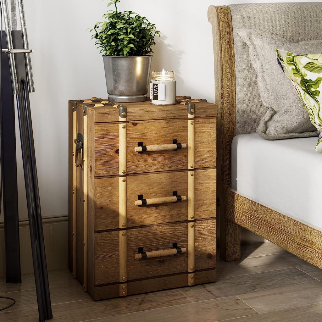 Vintage Wood Side Table