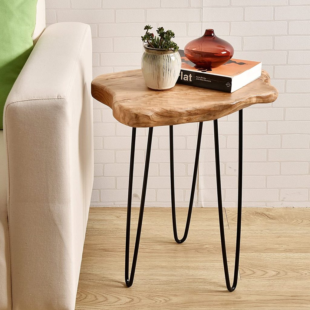 edar Wood End Table