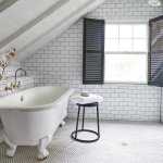 white subway tile bathroom