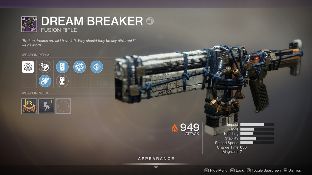 Dream Breaker - Solar Fusion Rifle
