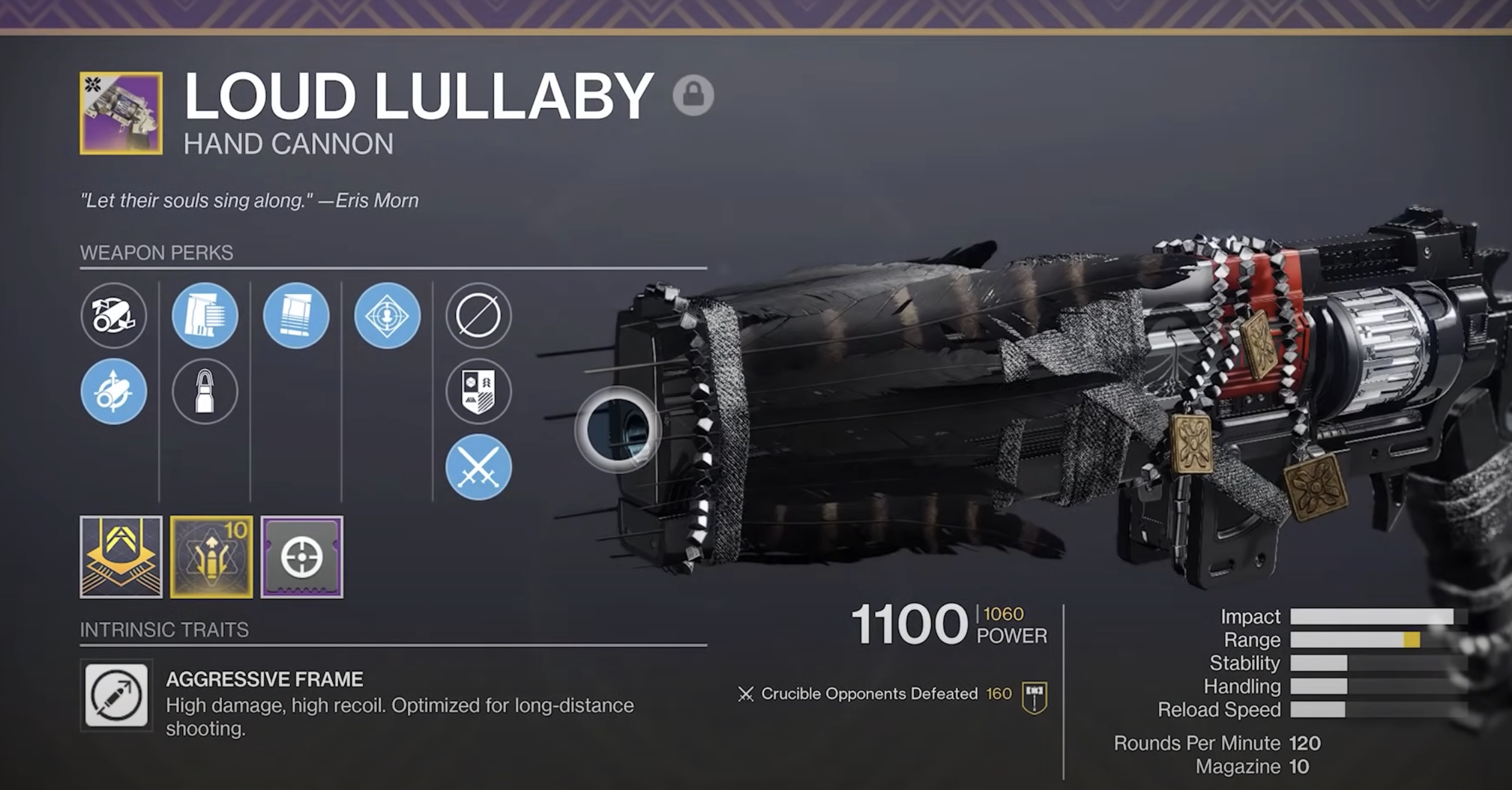 Loud Lullaby - Kinetic Hand Cannon